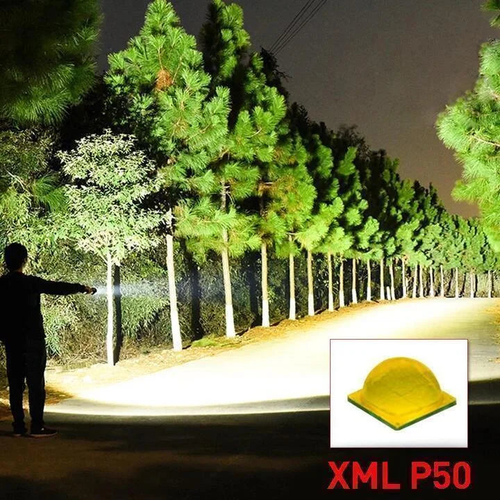 90000 Lumens XHP50 Power Flashlight