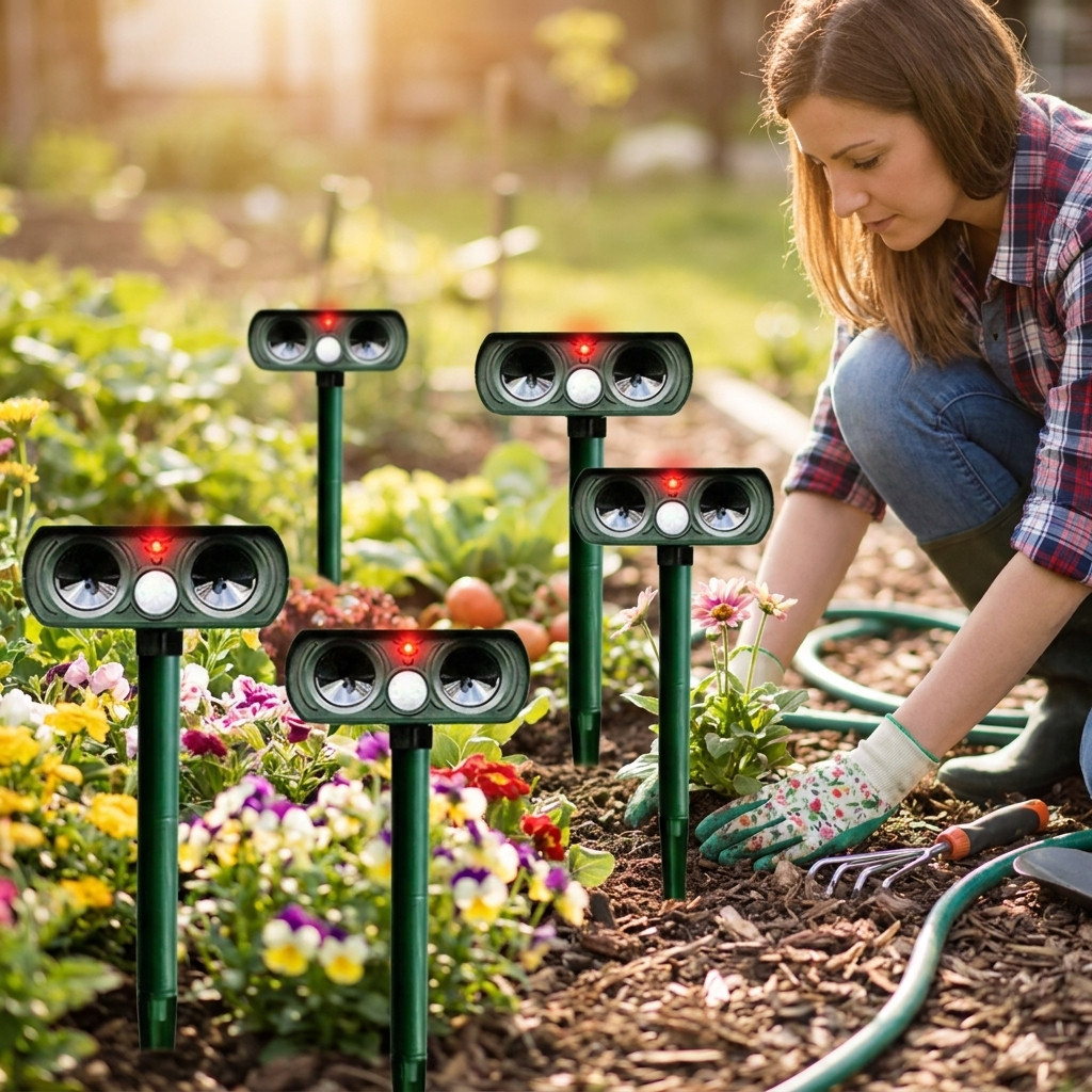 Infrared Solar Pest Repeller lifestyle